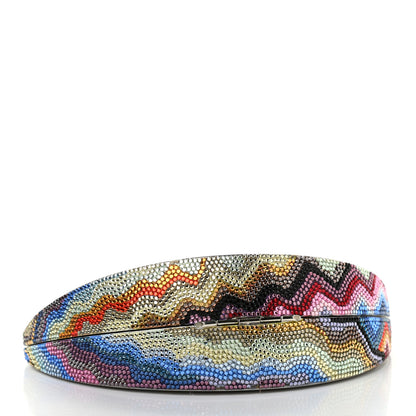 Judith Leiber Crystal Watermelon Slice Minaudiere Clutch Silver Multicolor 4 of 10