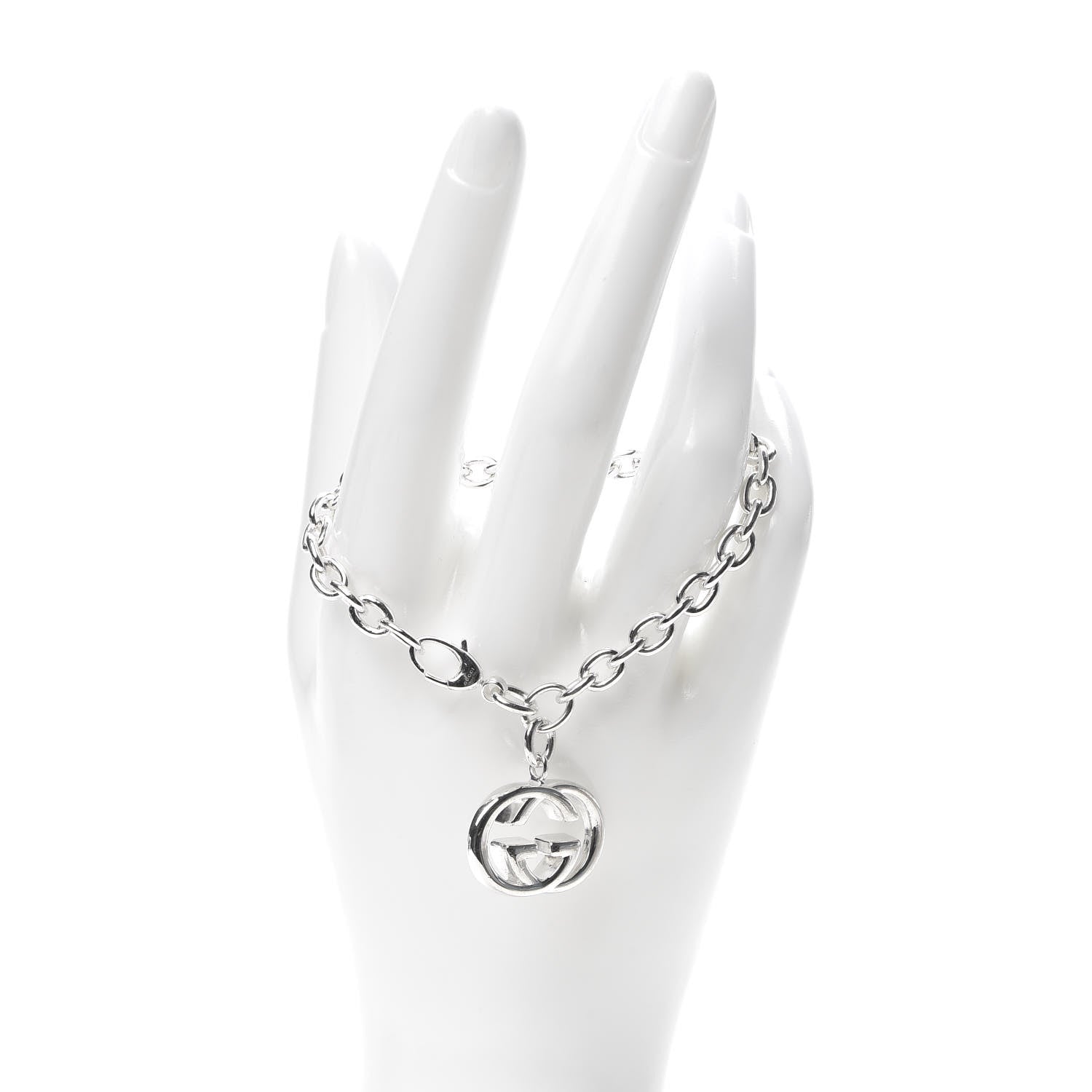 Gucci Sterling Silver Britt Charm Bracelet 2 of 7