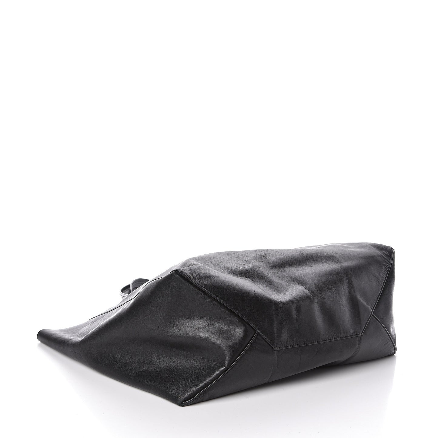 Lambskin Horizontal Cabas Black