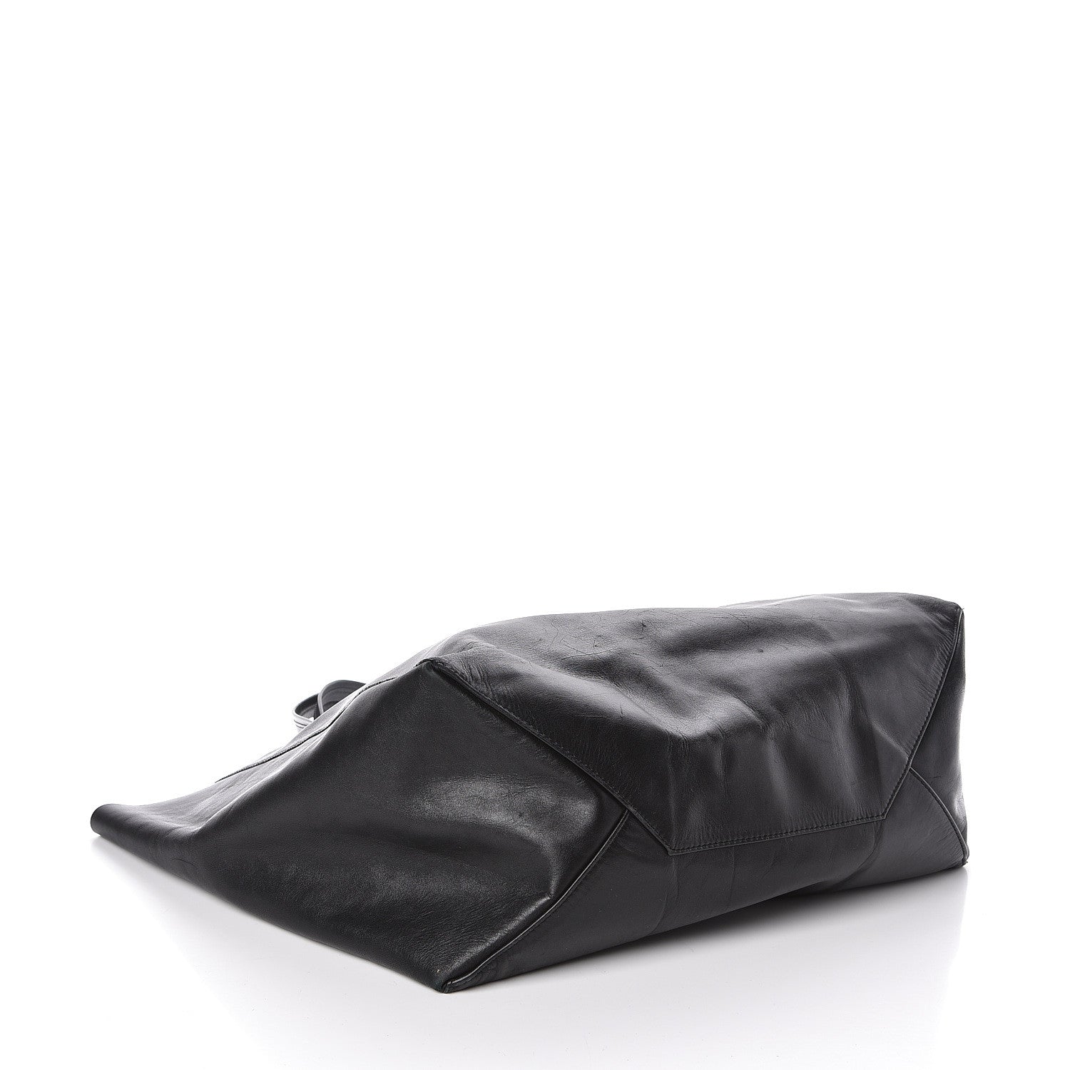 Celine Lambskin Horizontal Cabas Black 4 of 16