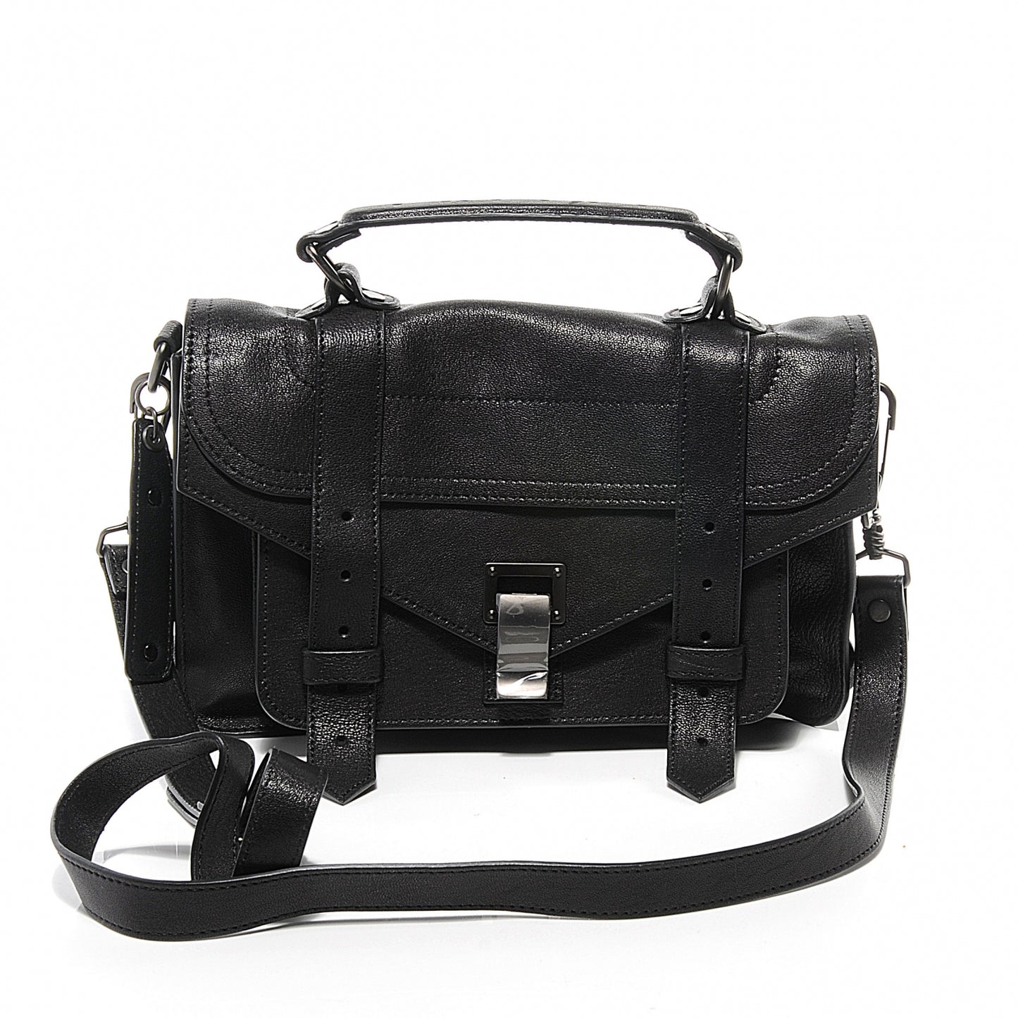 Lambskin PS1 Tiny Satchel Black