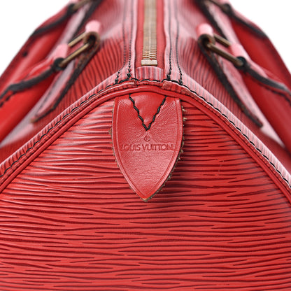 Louis Vuitton Epi Speedy 25 Castillan Red 6 of 23