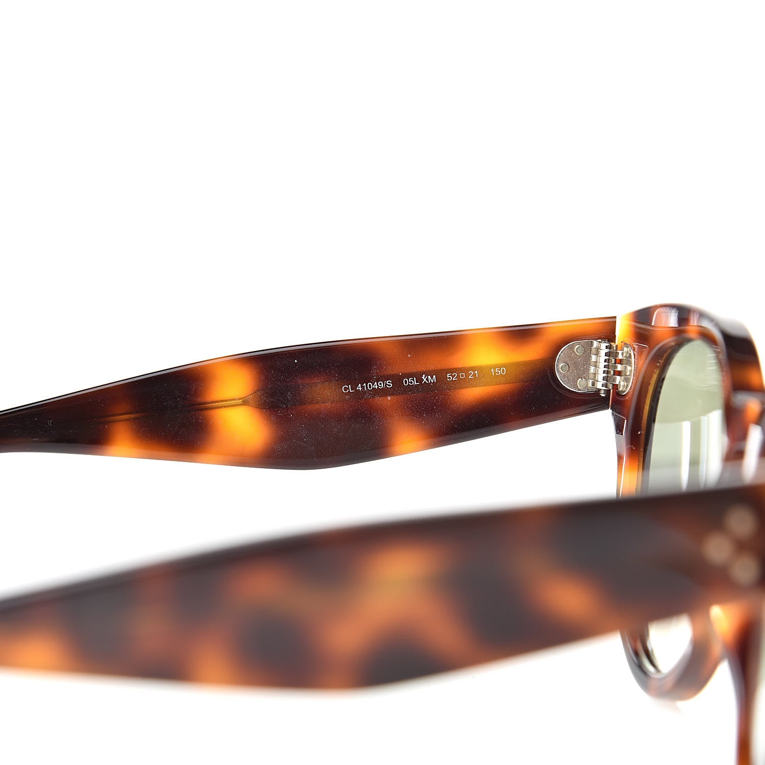 Celine Thin Preppy Sunglasses CL 41049/S Havana 5 of 6