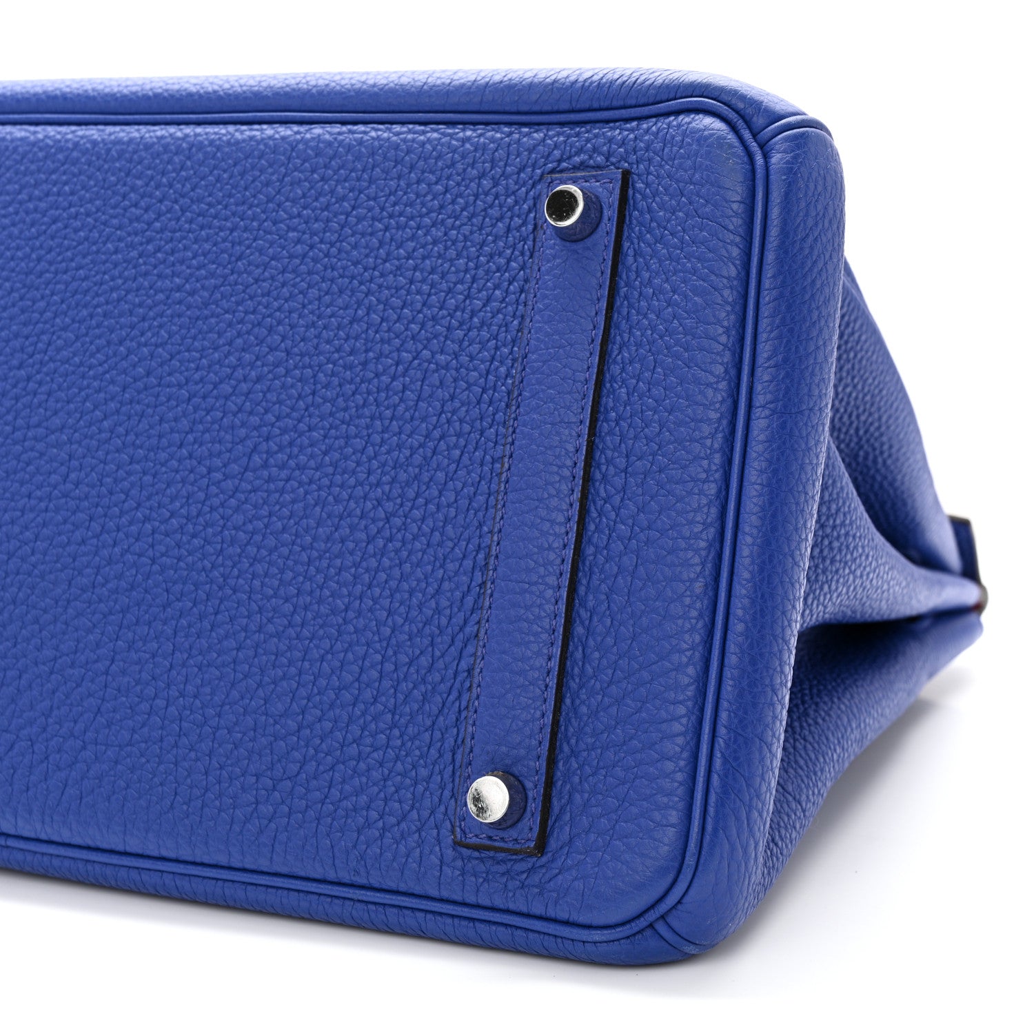 Hermes Togo Horseshoe Birkin 35 Bleu Electrique Magnolia 10 of 10