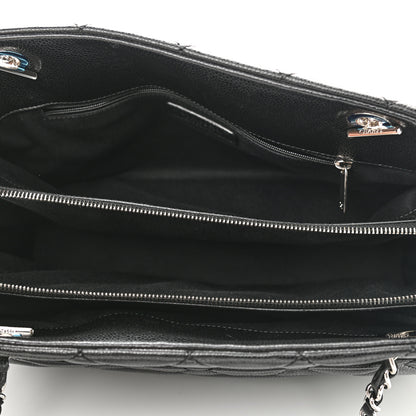 Chanel Caviar Quilted CC Timeless Soft Tote Black 5 of 10