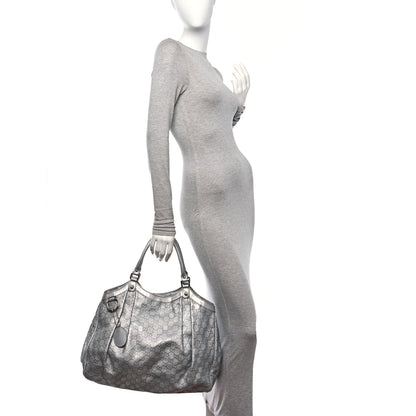 Gucci Guccissima Large Sukey Tote Silver 2 of 15