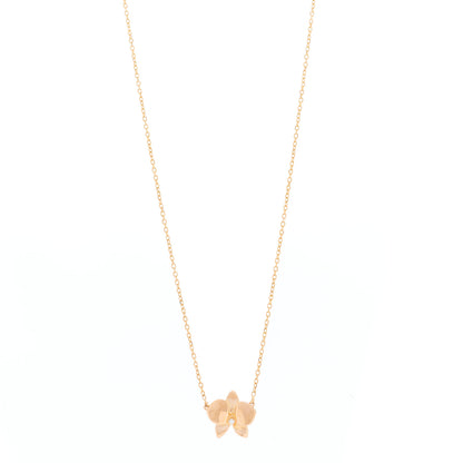 Cartier 18K Pink Gold Diamond Caresse D'Orchidees Par Cartier Pendant Necklace 1 of 5