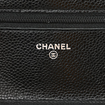 Chanel Caviar Quilted Wallet on Chain WOC Black 6 of 15