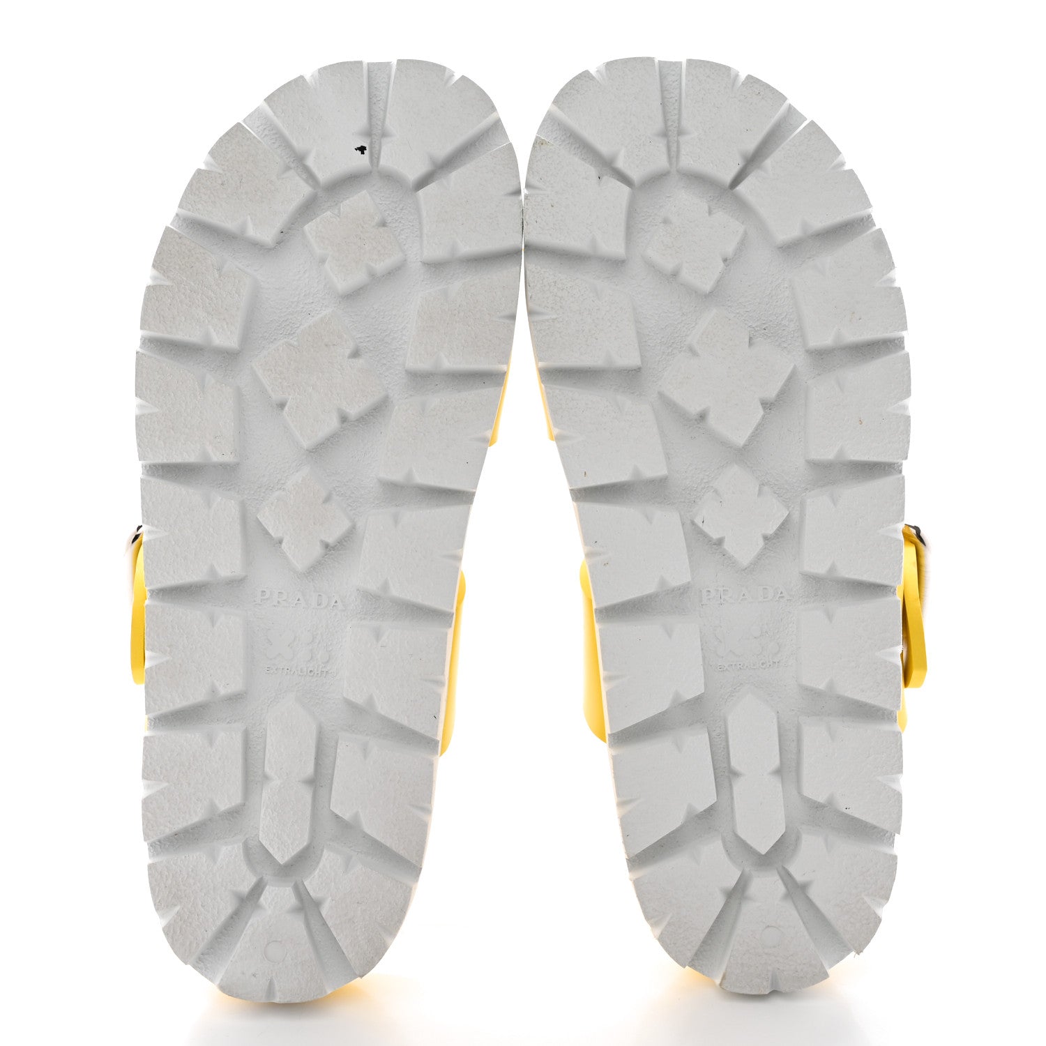 Prada EVA Rubber Double Strap 20mm Fussbett Sandals 38 Sole 5 of 13