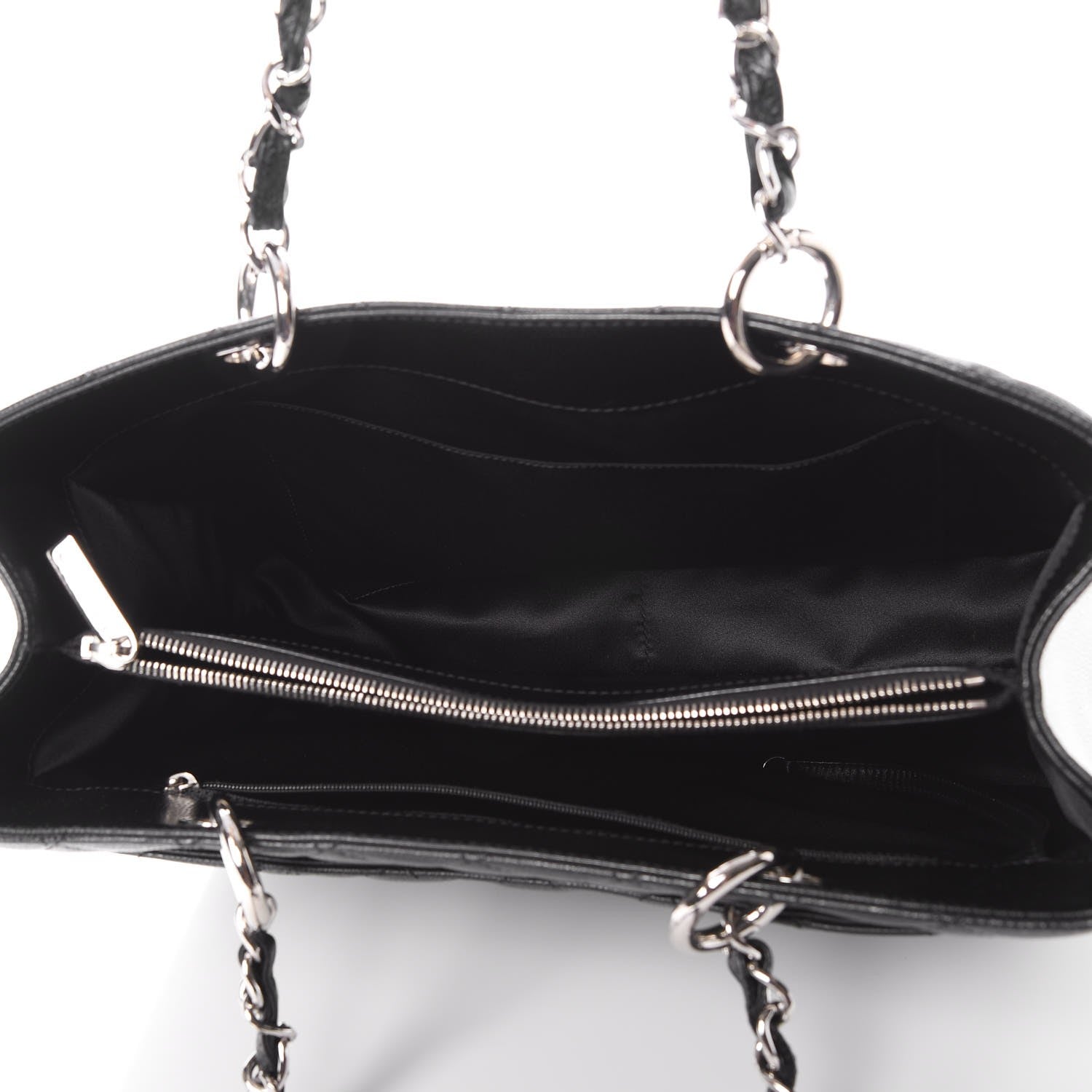 Chanel Caviar Quilted Grand Shopping Tote GST Black 5 of 8