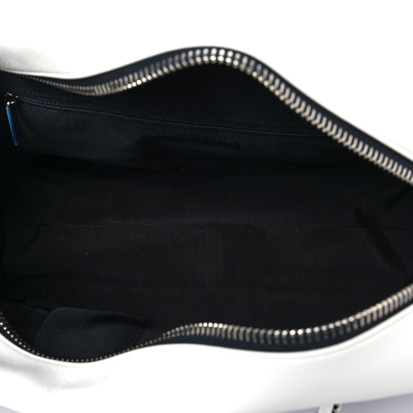 Calfskin Timeless Duo Bowling Bag White Black