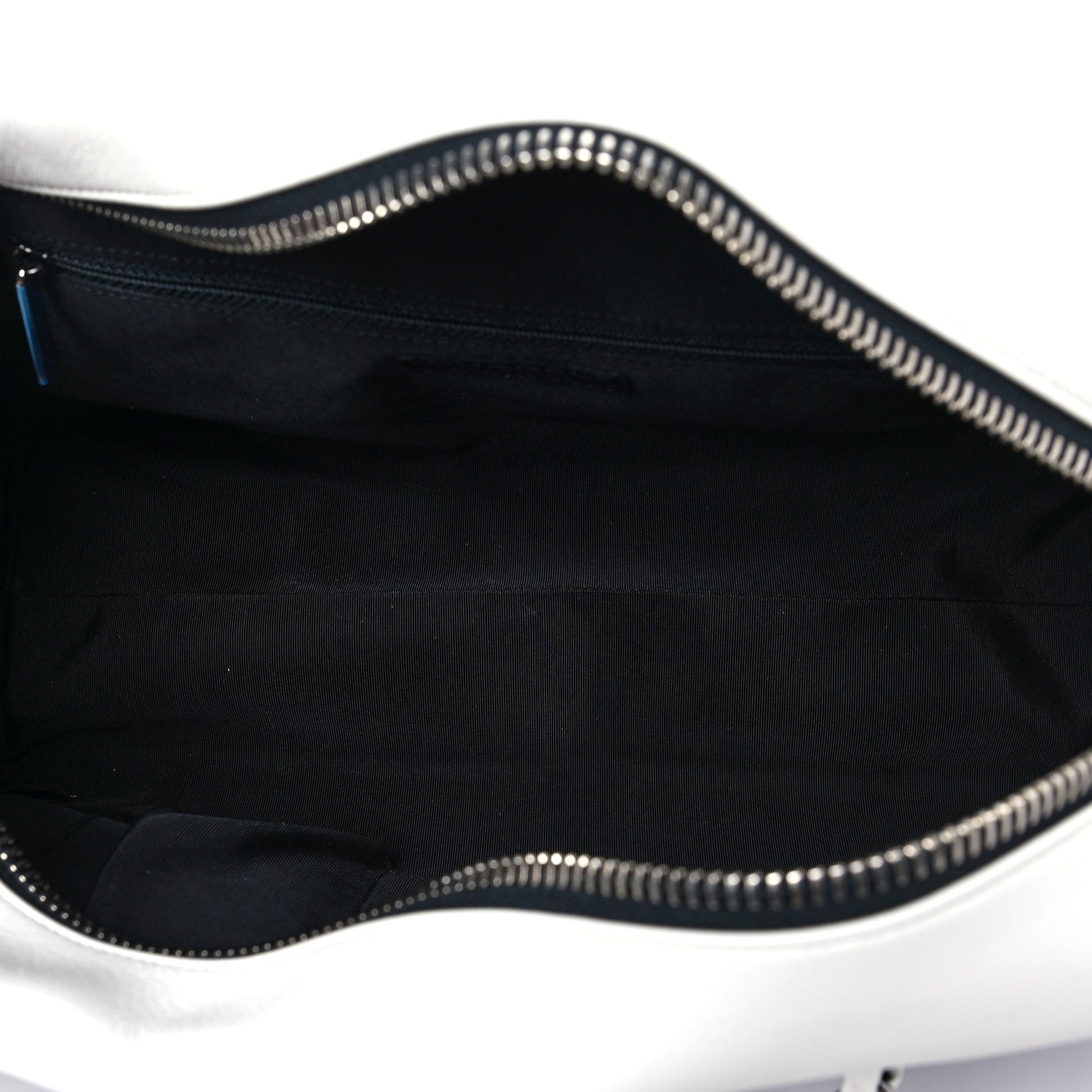 Chanel Calfskin Timeless Duo Bowling Bag White Black 4 of 7