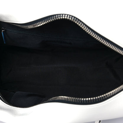 Chanel Calfskin Timeless Duo Bowling Bag White Black 4 of 7