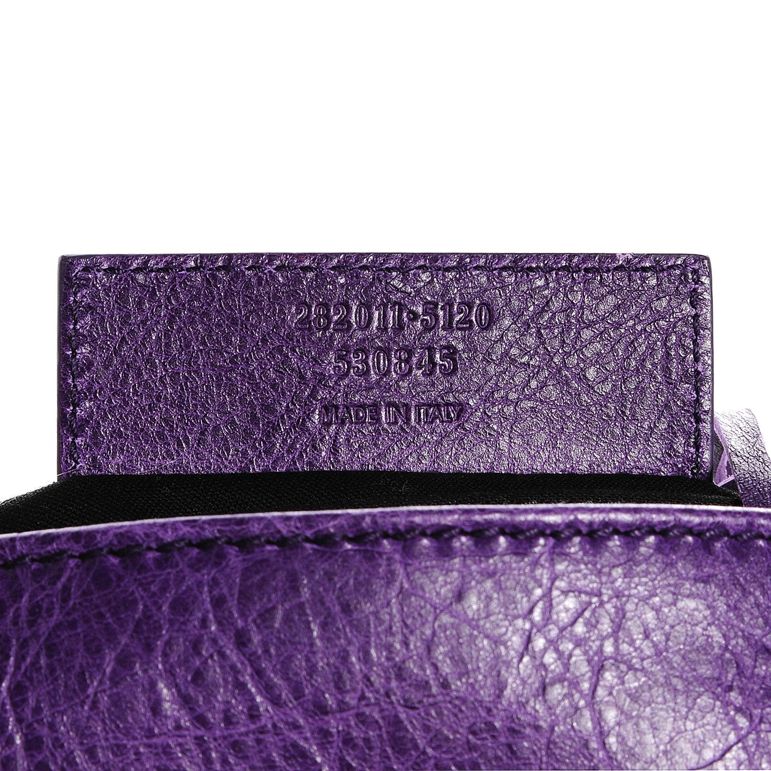 Balenciaga Agneau Giant 12 Silver Hardware Envelope Clutch Dark Violet 9 of 10