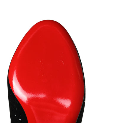 Christian Louboutin Velvet Galactica Moulamax 85 Booties 38.5 Black 9 of 11