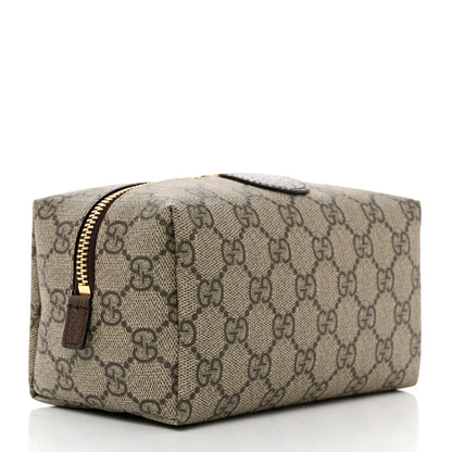 Gucci Soft GG Supreme Monogram Calfskin Medium Ophidia Cosmetic Case Beige Ebony New Acero 3 of 8