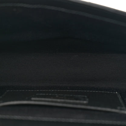 Saint Laurent Grain De Poudre Textured Mixed Matelasse Triquilt Small Monogram Monochrome Satchel Black 5 of 10