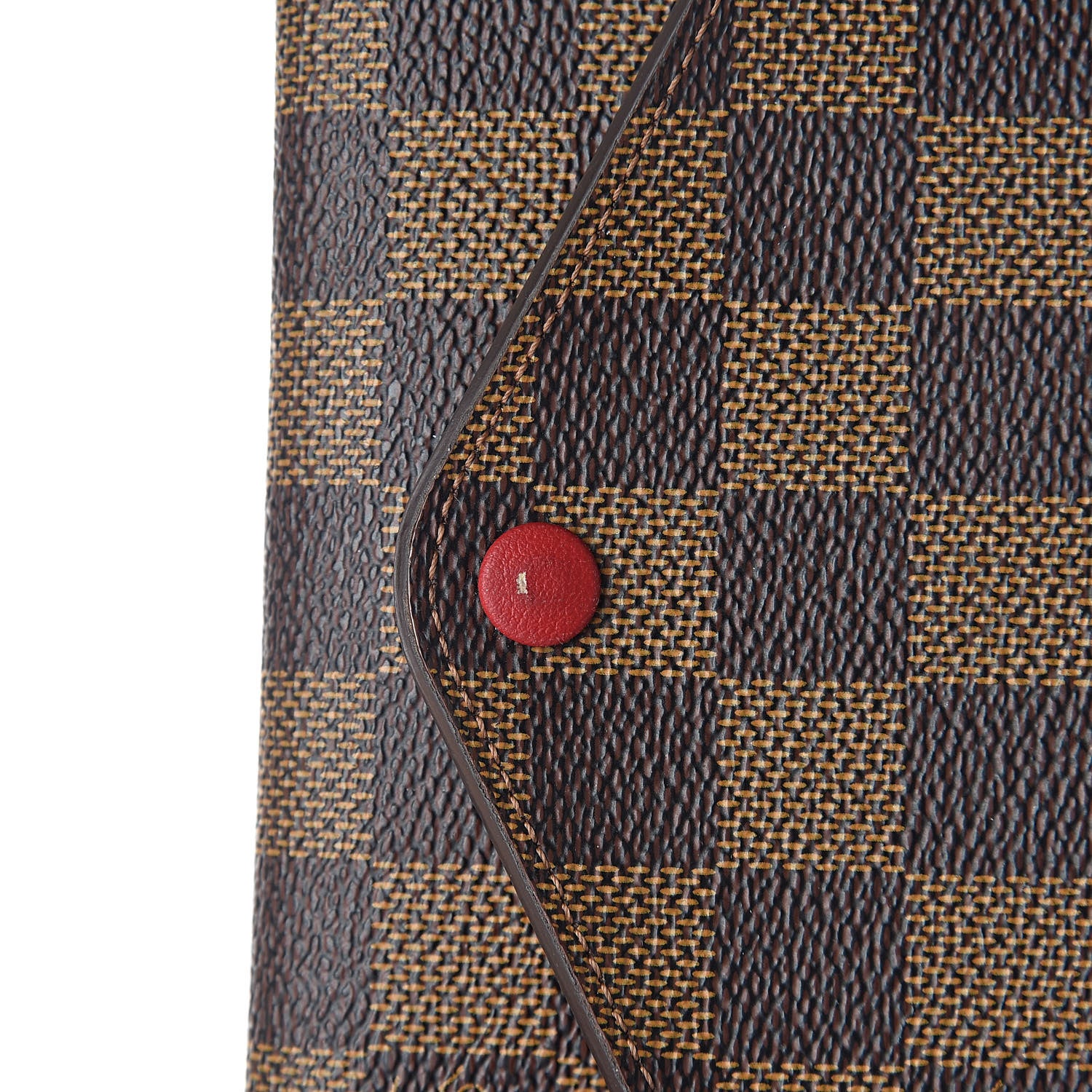 Louis Vuitton Damier Ebene Josephine Wallet Red 8 of 11