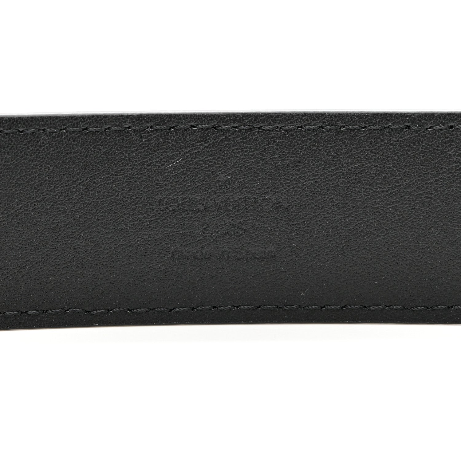 Louis Vuitton Calfskin 35mm Pont Neuf Belt 85 34 Black 3 of 6