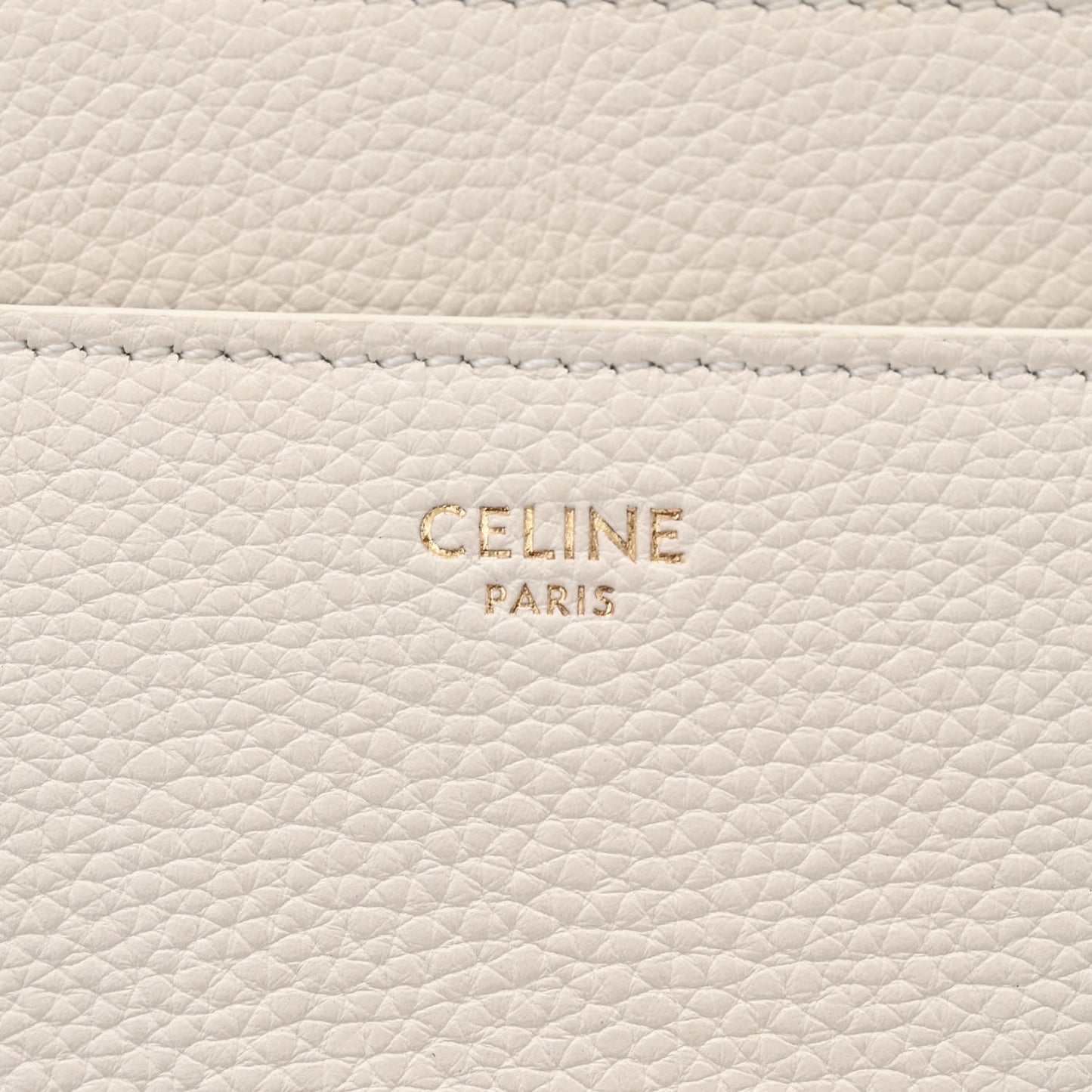 Grained Calfskin Small 16 Top Handle Bag White