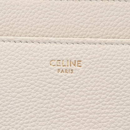 Celine Grained Calfskin Small 16 Top Handle Bag White 6 of 14