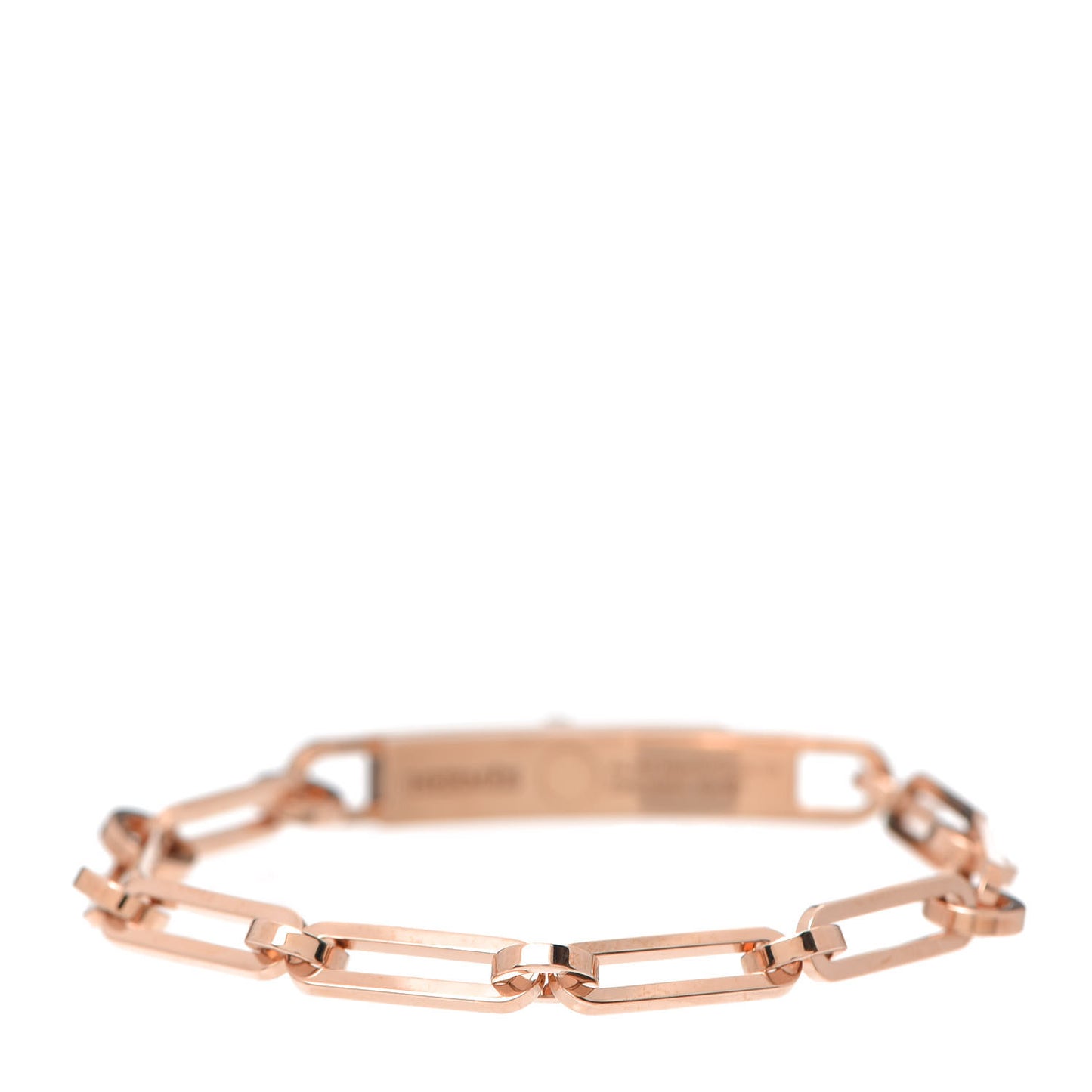 18K Rose Gold Diamond Pave PM Kelly Chaine Bracelet ST