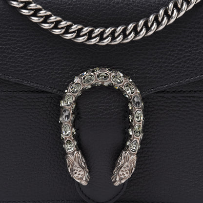 Gucci Pebbled Calfskin Small Dionysus Shoulder Bag Black 9 of 13