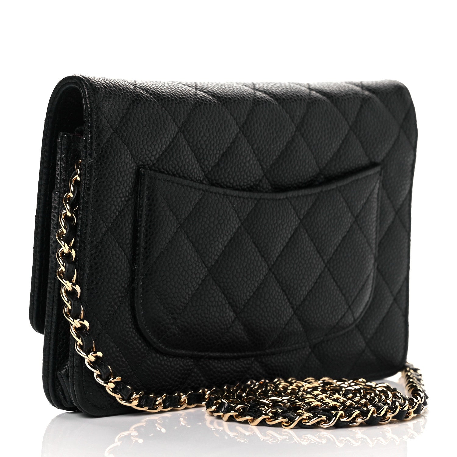 Chanel Caviar Quilted Wallet On Chain WOC Black 3 of 10