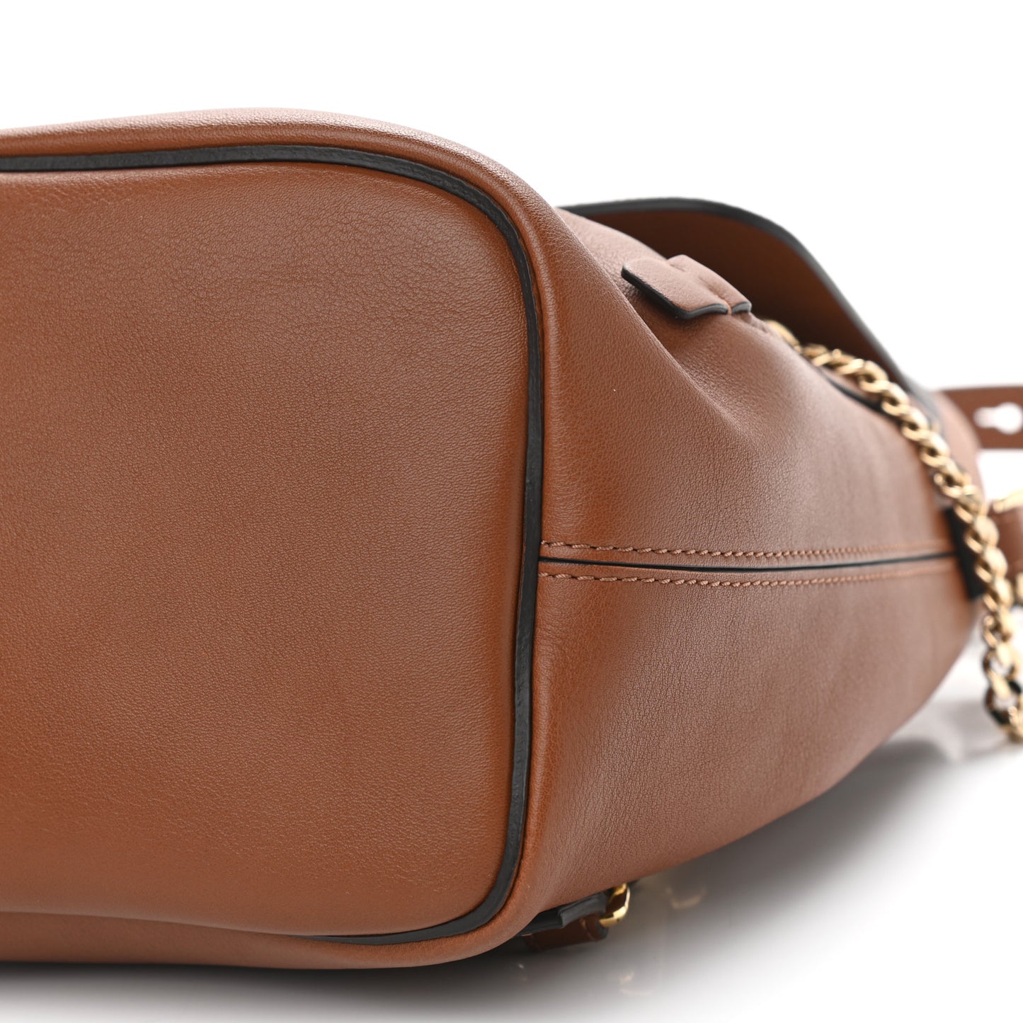 Suede Calfskin Small Faye Backpack Tan