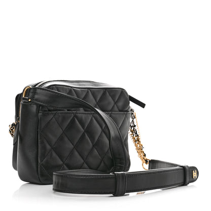 Chanel Calfskin Quilted Small Camera Case Black 3 of 9