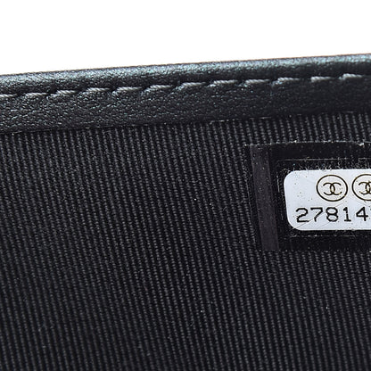 Chanel Iridescent Caviar Quilted Large Zip Around Organizer Wallet Black 8 of 9