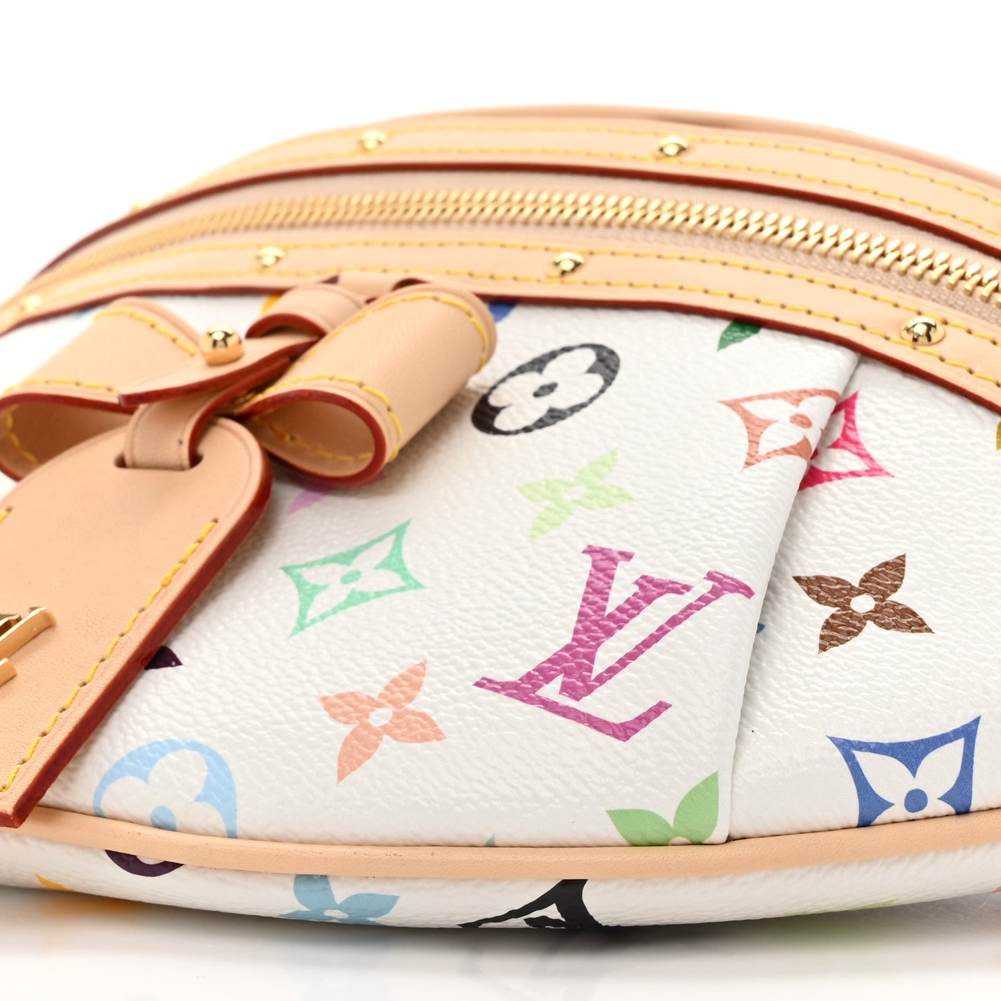 LV X TM Monogram Multicolor High Rise Bumbag White