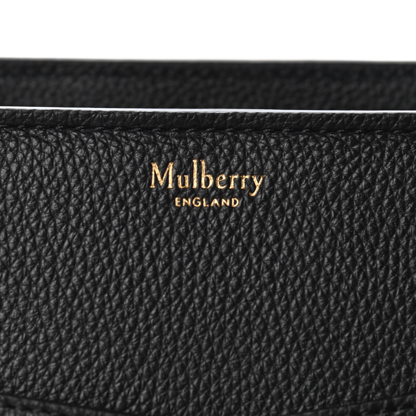 Classic Grain Small Bayswater Zip Tote Black