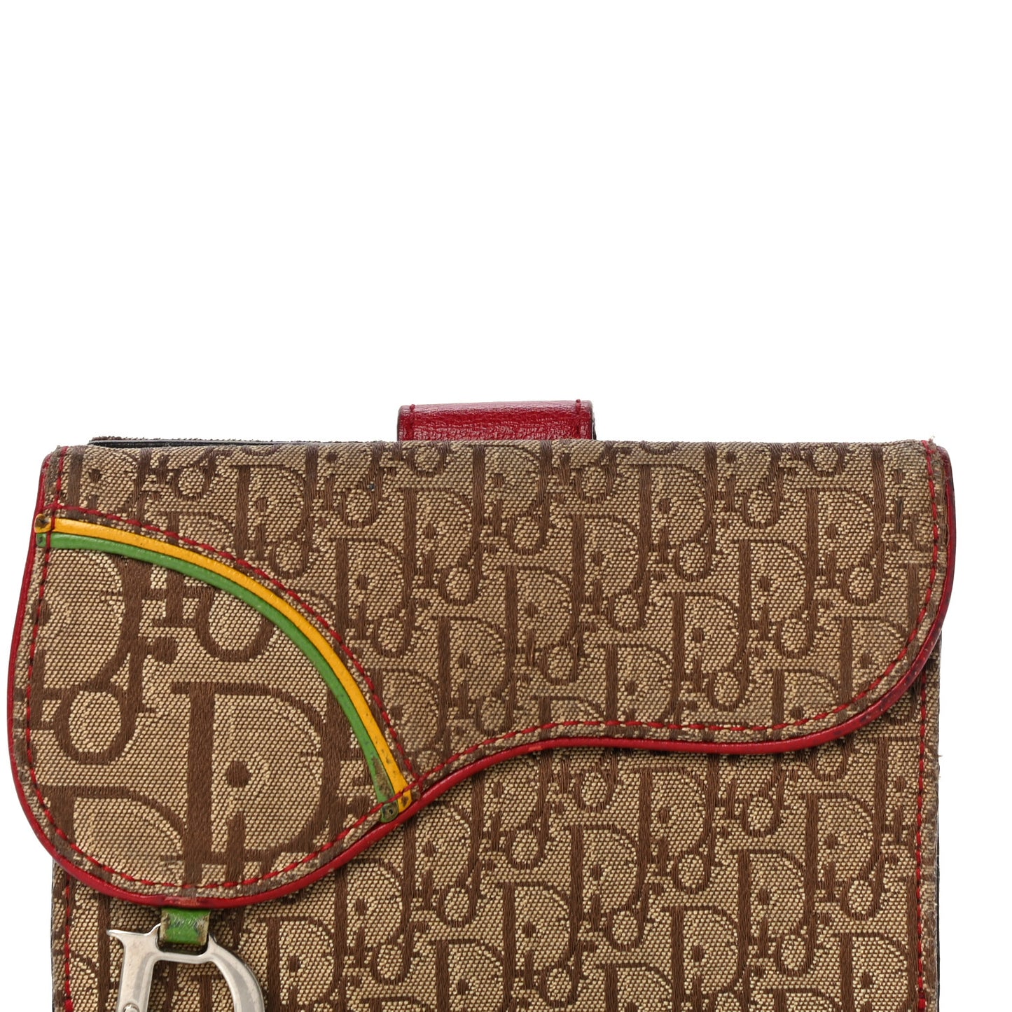 Monogram Rasta Saddle Wallet Beige