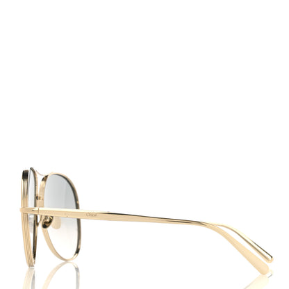 Chloe Metal Aviator CE127S Sunglasses Gold 3 of 8
