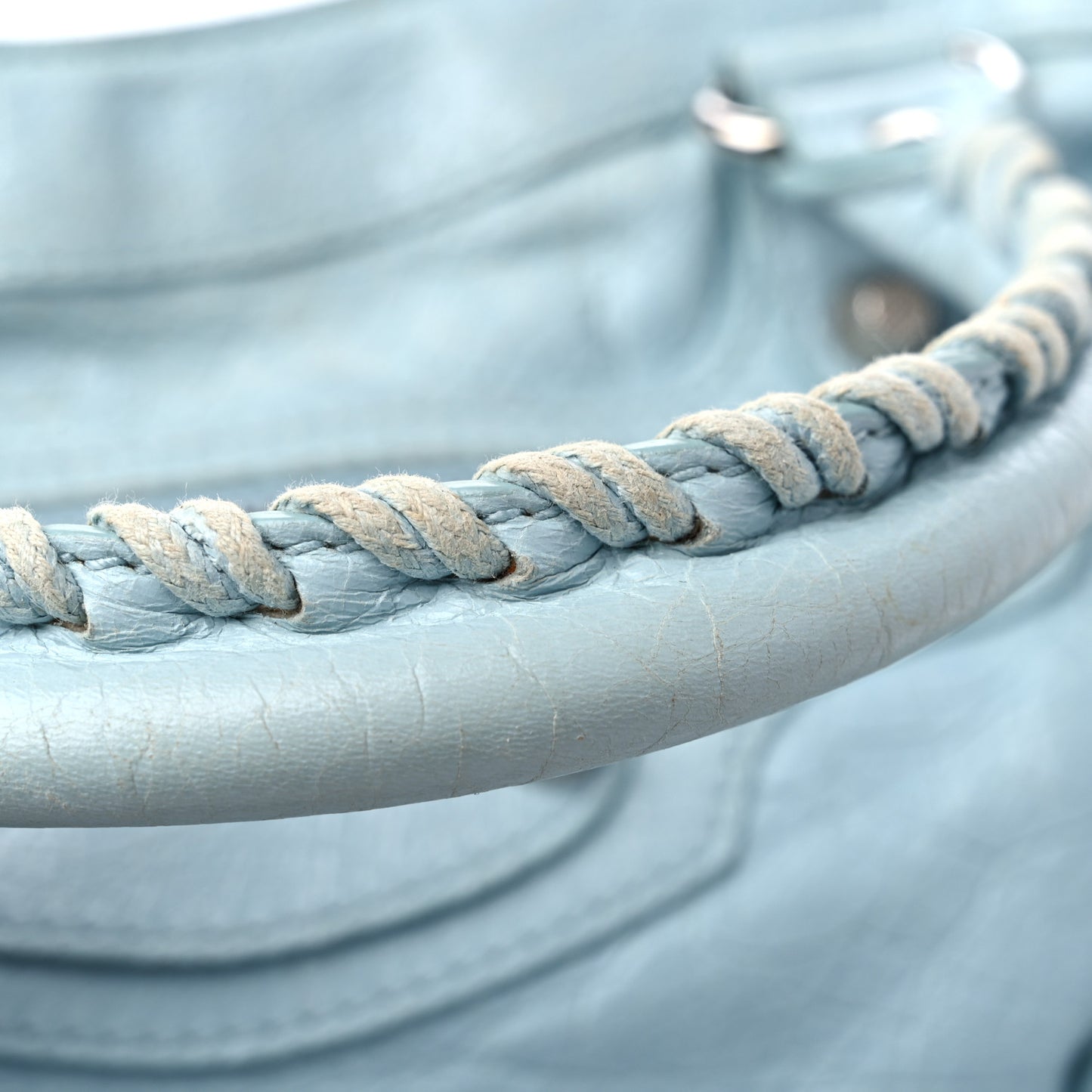 Agneau Giant 12 Silver Hardware Town Bleu Dragee