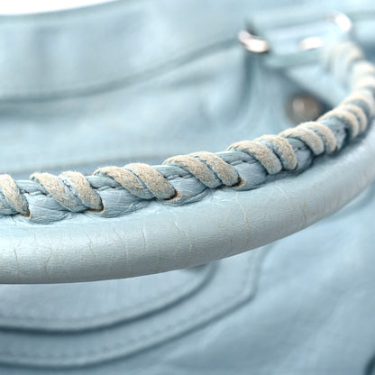 Balenciaga Agneau Giant 12 Silver Hardware Town Bleu Dragee 16 of 18