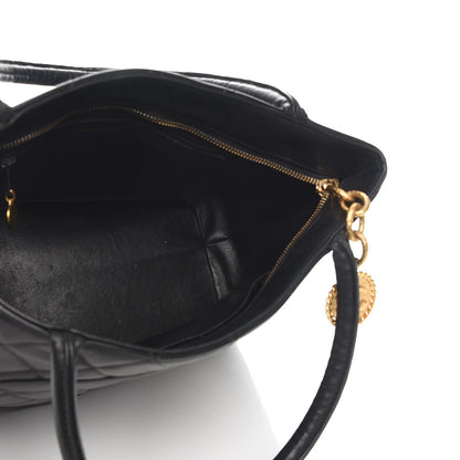 Chanel Lambskin Quilted Medallion Tote Black 5 of 10