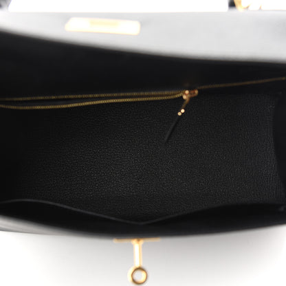 Hermes Epsom Kelly Sellier 28 Black 4 of 12