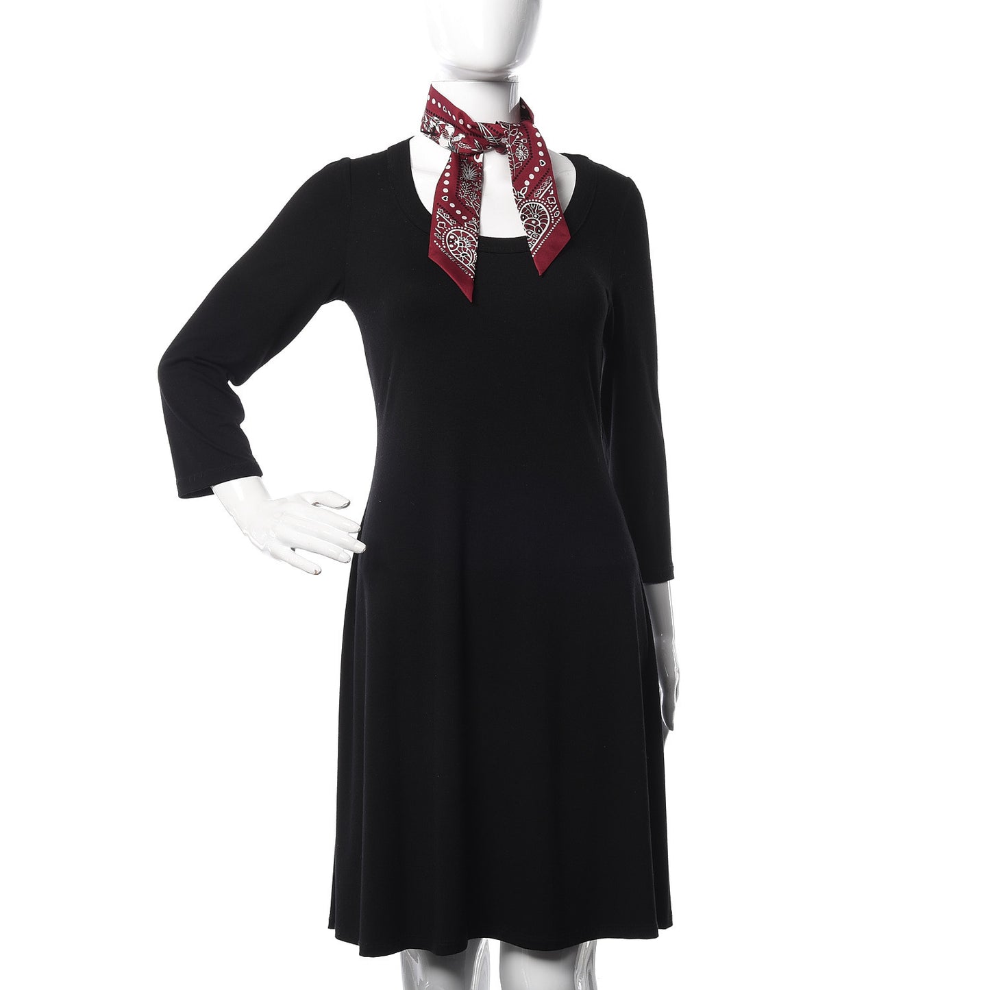 Silk Entre Ciel Et Mer Twilly Bordeaux White Black