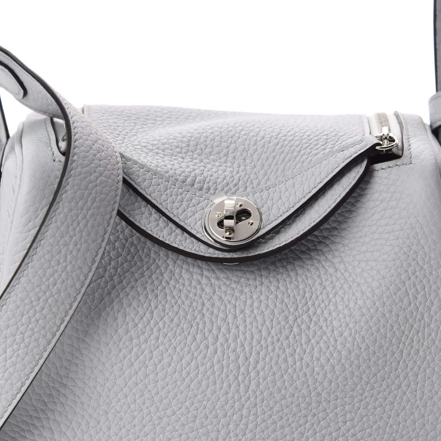 Taurillon Clemence Mini Lindy 20 Bleu Pale