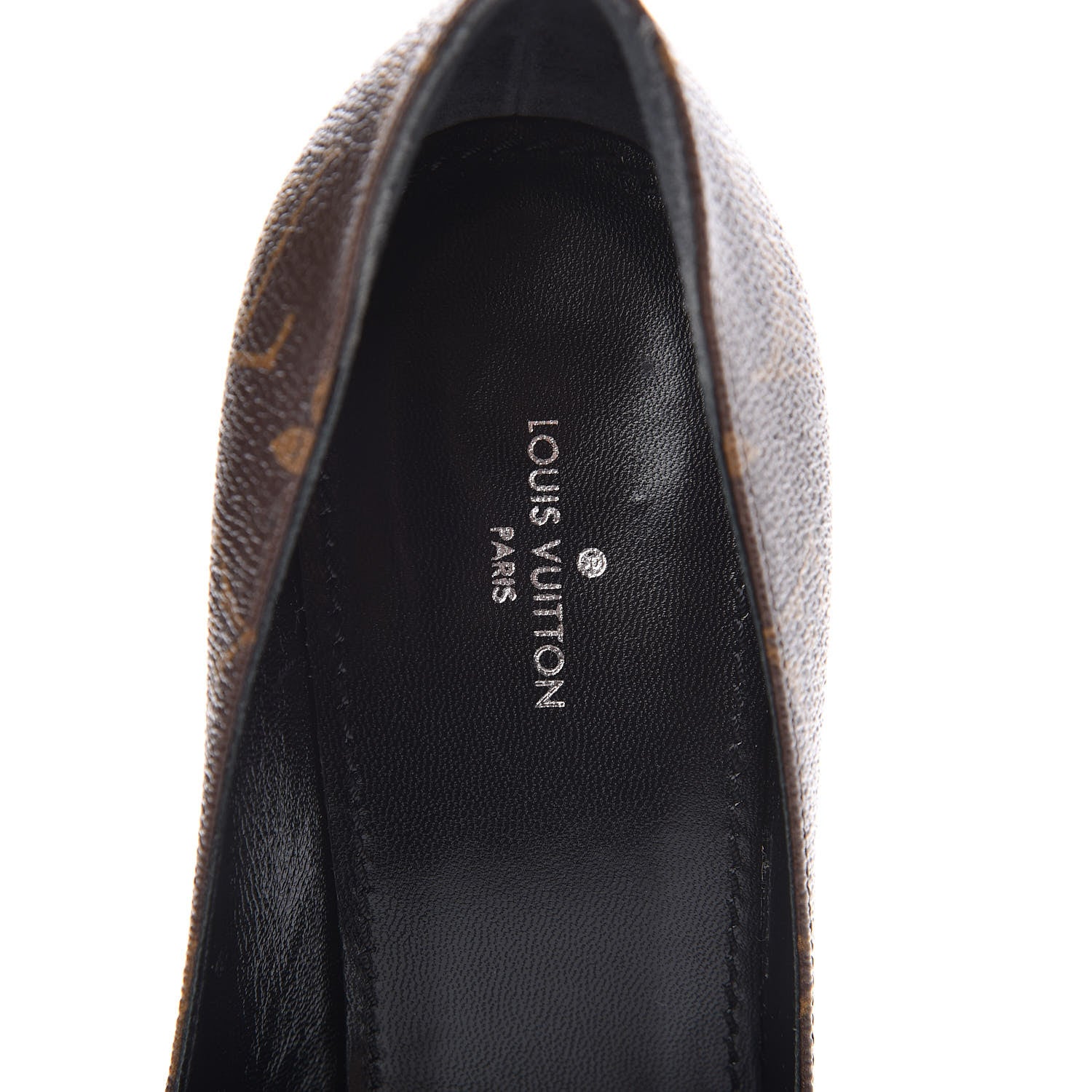 Louis Vuitton Patent Monogram Fetish Pumps 38 5 of 10