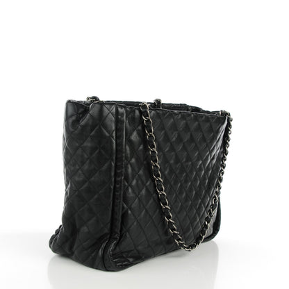 Chanel Calfskin Quilted Large Istanbul Tote Black 3 of 7