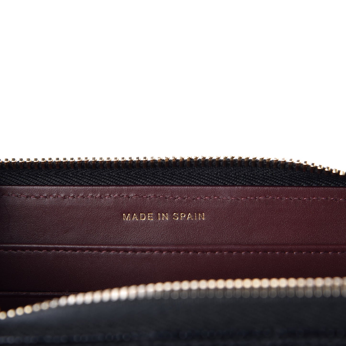Caviar Quilted Large Gusset Zip Around Wallet Black