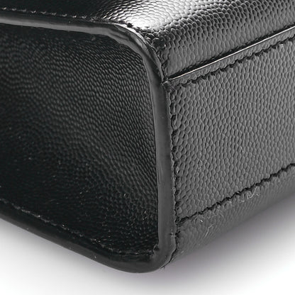 Saint Laurent Grain De Poudre Medium Classic Monogram Kate Satchel Black 9 of 11