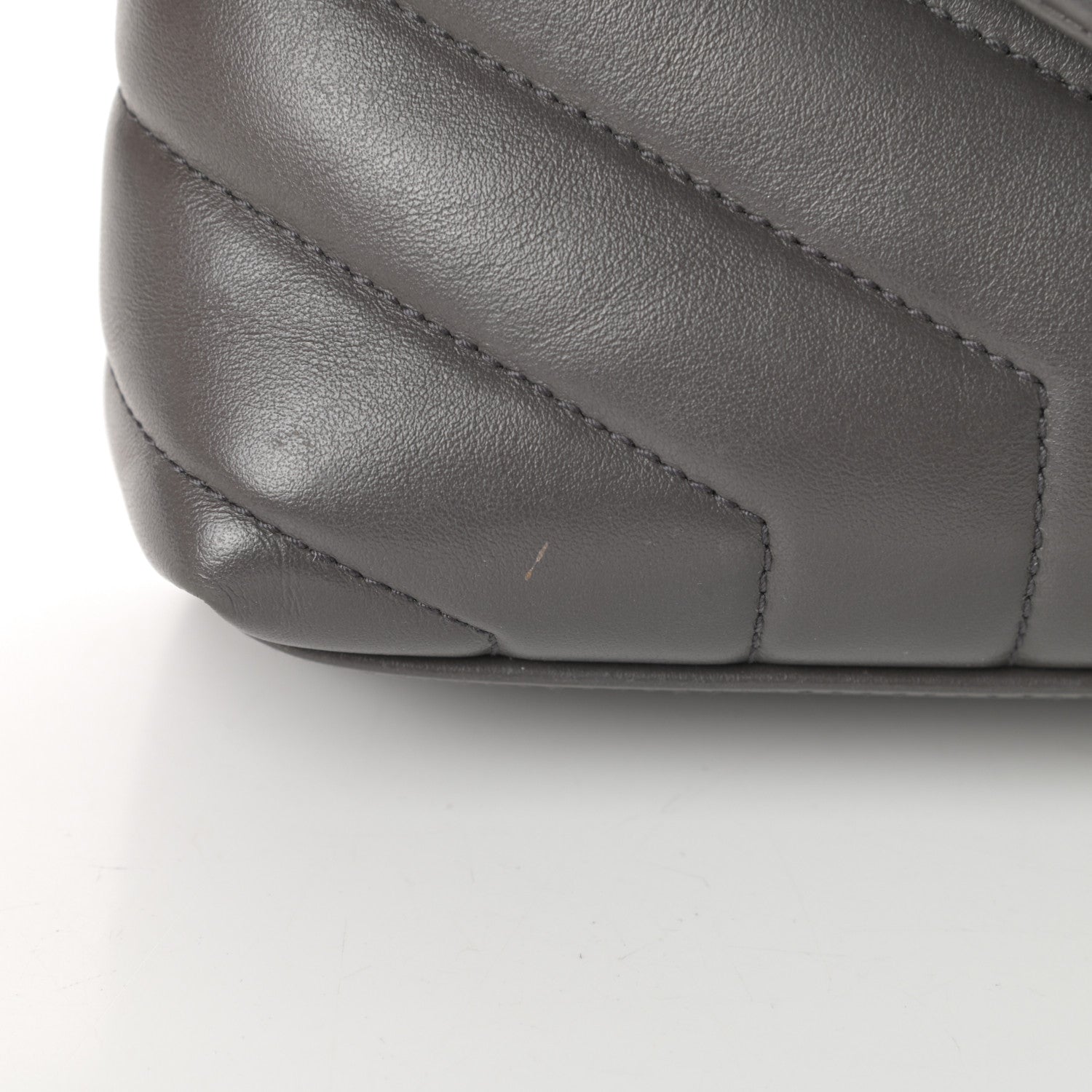 Saint Laurent Calfskin Y Quilted Monogram Toy Loulou Crossbody Bag Storm 16 of 18