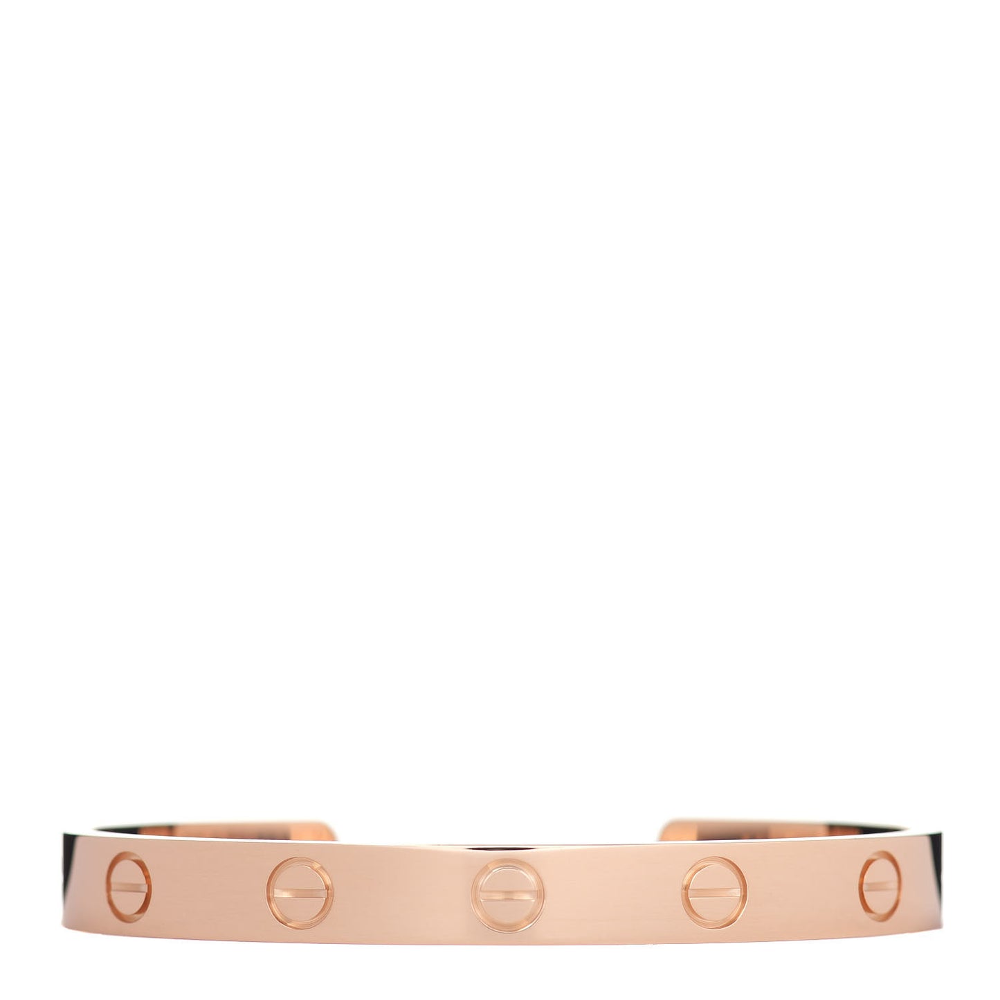 18K Pink Gold LOVE Cuff Bracelet 16