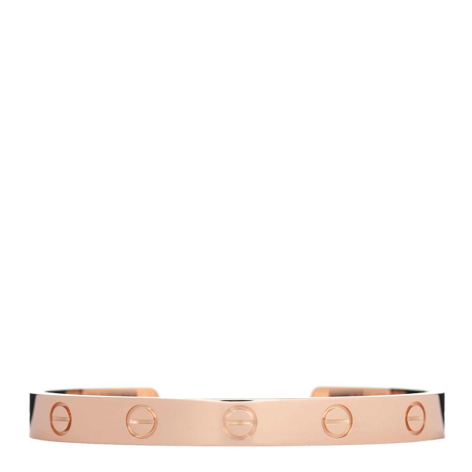 Cartier 18K Pink Gold LOVE Cuff Bracelet 16 1 of 5