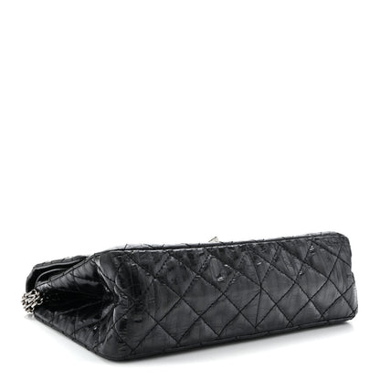 Chanel Metallic Calfskin Striped 2.55 Reissue 226 Flap Black 4 of 10