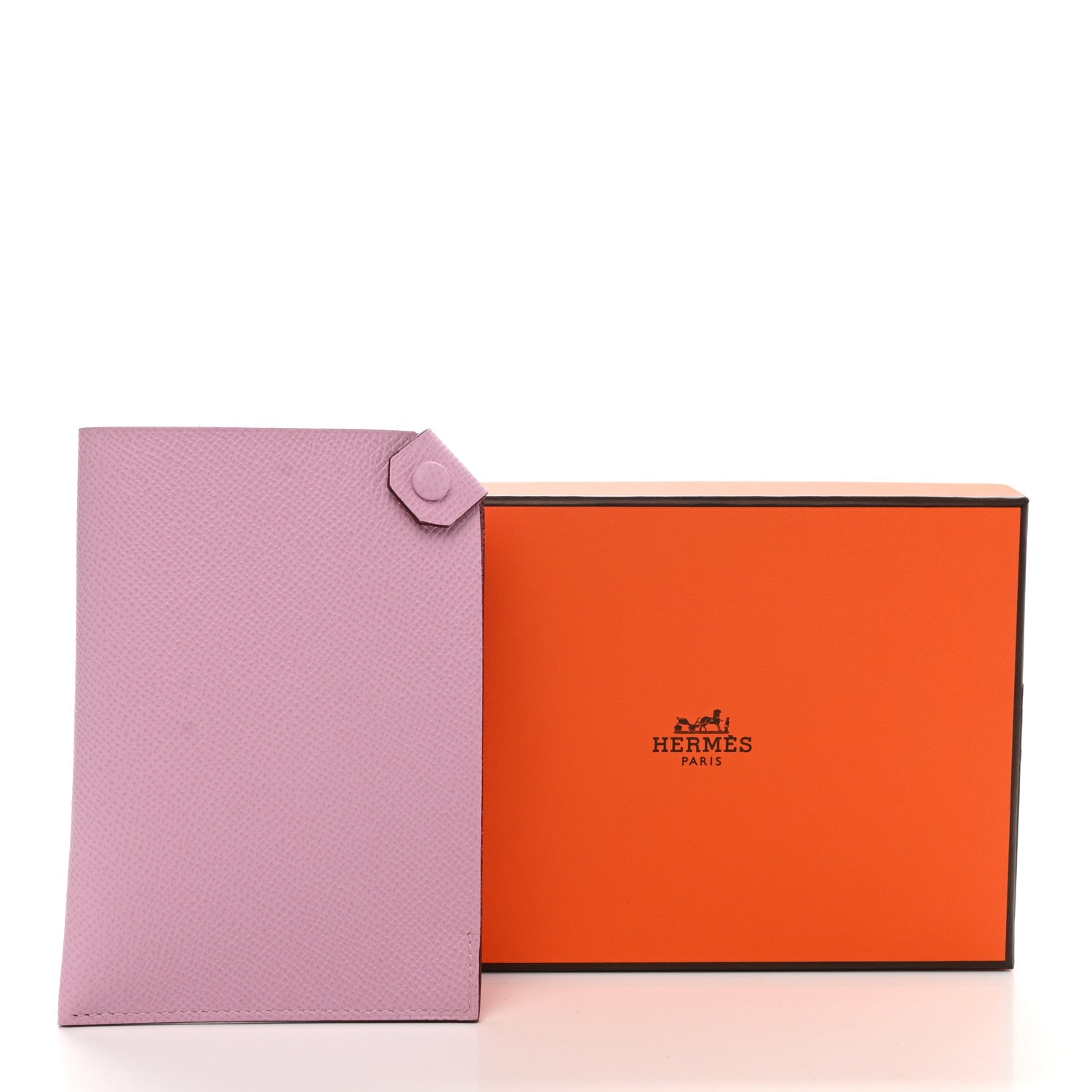Hermes Epsom Tarmac Passport Holder Mauve Sylvestre 7 of 7